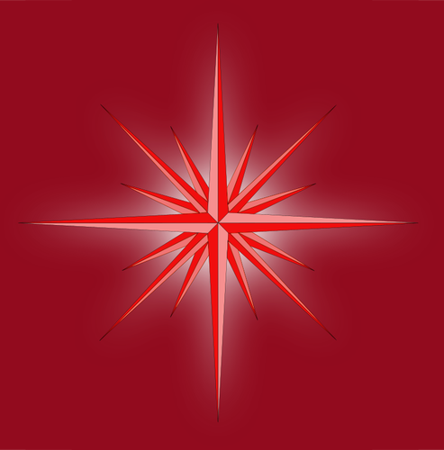 Estrellas de fantasÃ­a vector imagen de brillante rojo