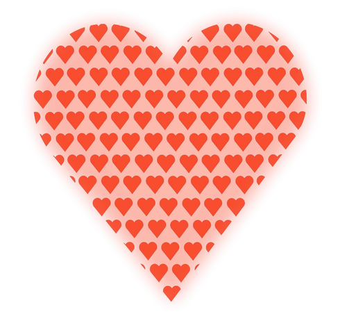 Hati dalam seni klip jantung vektor