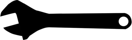 Verstellbarer SchraubenschlÃ¼ssel silhouette