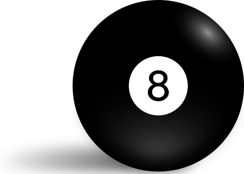 Vector illustration of pool ball