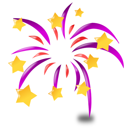 Kleurrijke fireworks-vector afbeelding