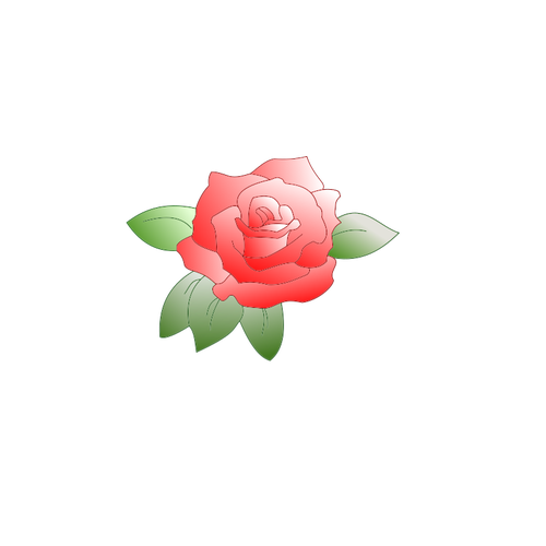 FÃ¤rgade ros med blad