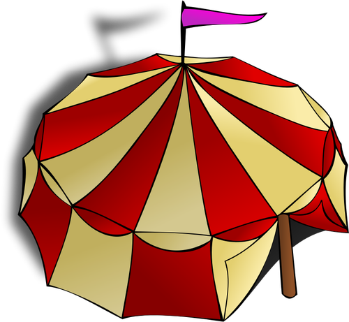 Vektor klip seni peran bermain permainan peta ikon untuk tenda sirkus