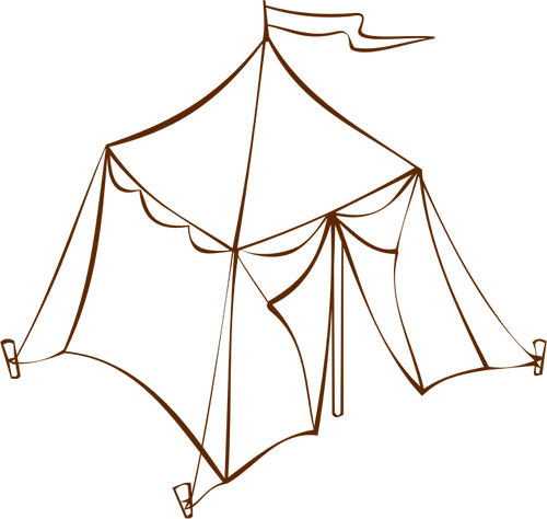 Papel do Ã­cone do mapa do jogo para uma imagem de vetor de tenda