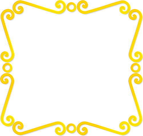 Vetor desenho de moldura de espelho de ouro fino