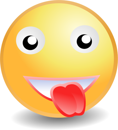 Smiley mit Zunge heraus Vektor-illustration