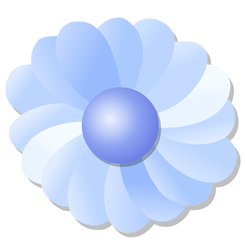 BlÃ¥ blomma vektorbild