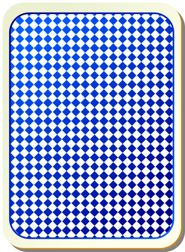 Raster blauw speelkaart vector afbeelding
