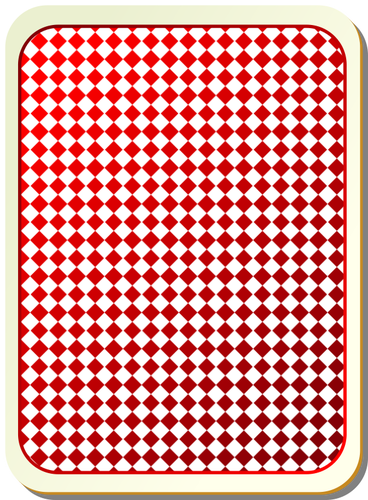 Gambar kartu bermain merah grid