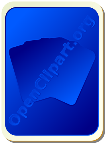 Back of blue playing card vector image