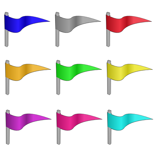 Graphiques vectoriels de drapeaux