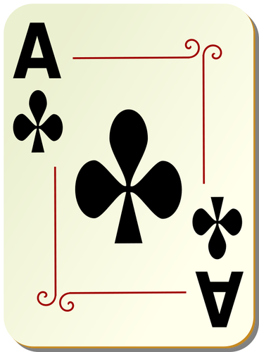 As de clubs vector image