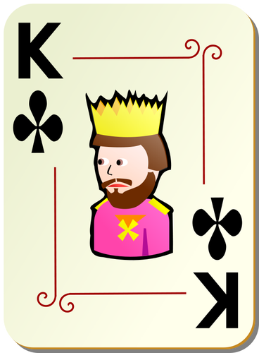 Kongen av klubber vektor image