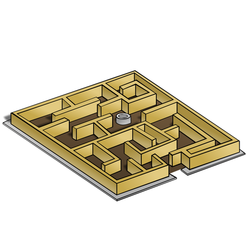 Labyrint vektorbild