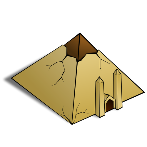 Vector afbeelding van de piramide