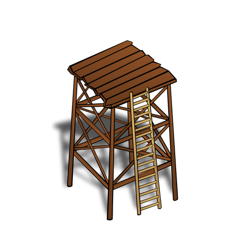 Turnul de Veghere vector Simbol