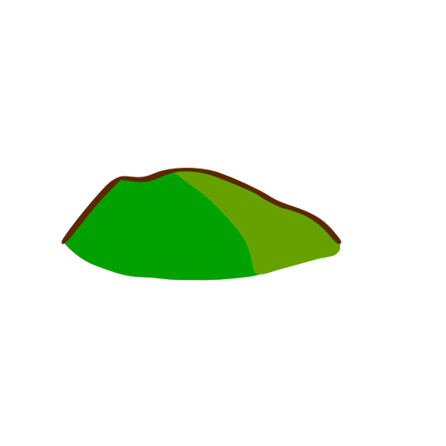 ZelenÃ½ kopec mapa prvek Vektor Klipart