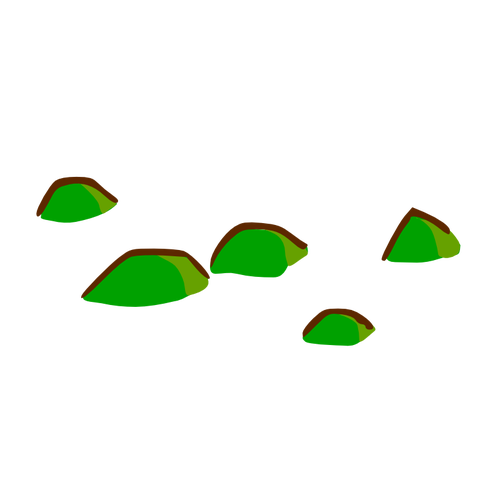 Mapa de colinas prediseÃ±adas elemento vector