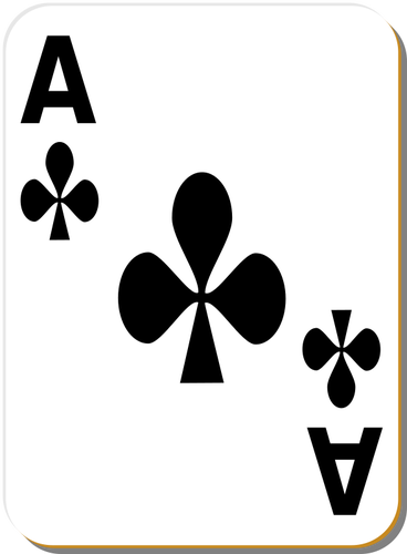 Ace klub vektor ilustrasi