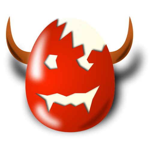 ZÅ‚a Easter egg shell wektorowej
