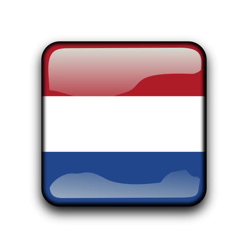 Nederland vektor flagg-knappen