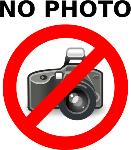 Ninguna fotografÃ­a ADVERTENCIA etiqueta vector clip artt
