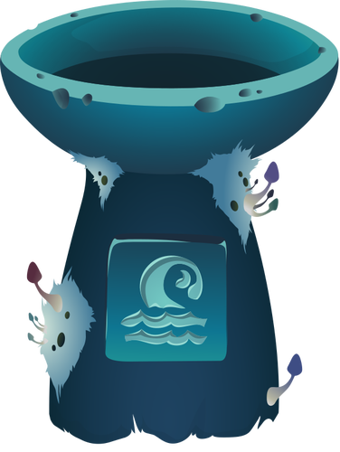 Magical blue pot