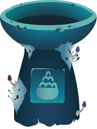 Blue pot
