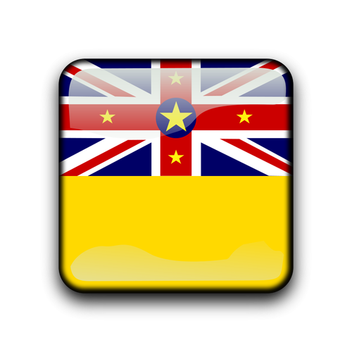 Vector bandera de isla Niue