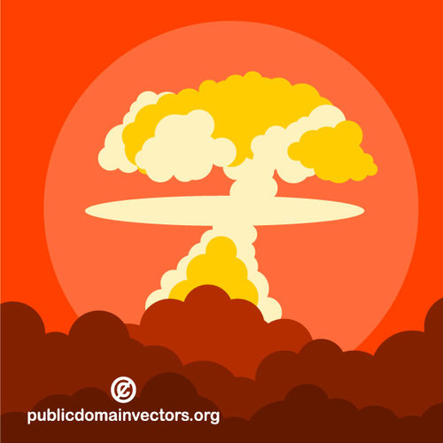IlustraÃ§Ã£o de explosÃ£o nuclear
