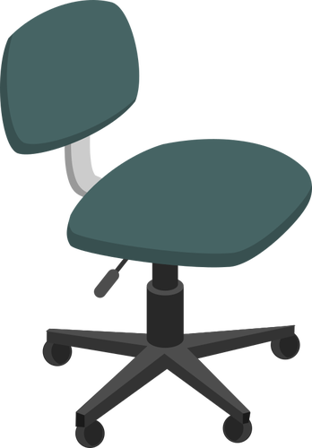 Chaise de bureau en vert