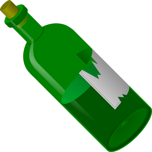 GrÃ¼ne Flasche Vektor-ClipArt
