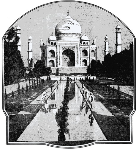 Vectorul miniaturÄƒ de imagine vechi de Taj Mahal