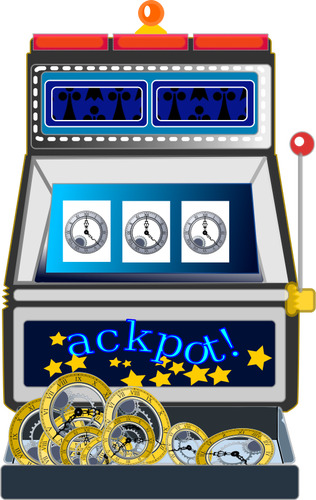 Illustration vectorielle de Jackpot slot machine