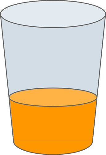 Vektorritning glas juice