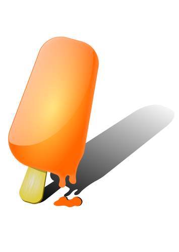Portocaliu inghetata vector imagine