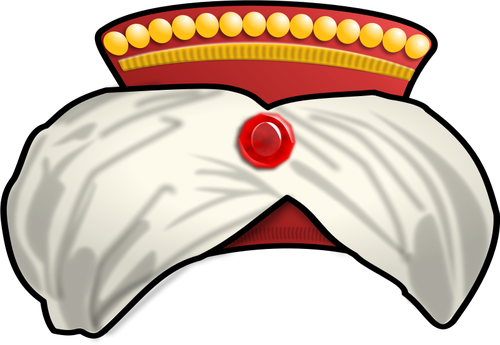 Dessin de PAC sultan dÃ©corÃ© avec un bijou vectoriel