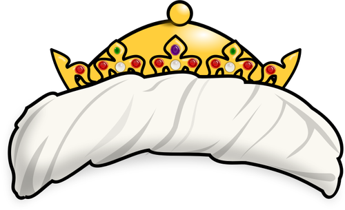 IlustraÃ§Ã£o em vetor de coroa oriental