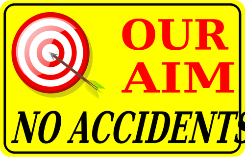 Cartel para una campaÃ±a contra los accidentes vector illustration