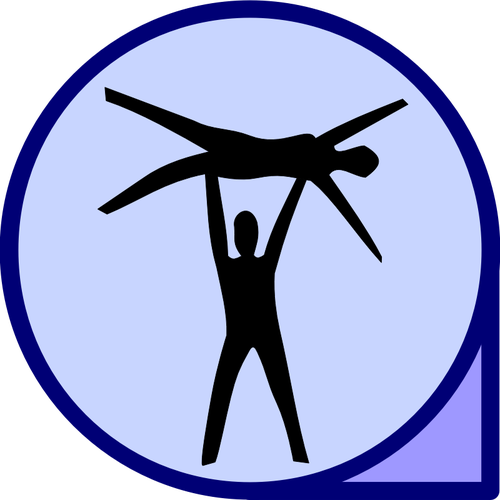 Vektorgrafikken akrobatikk ikon