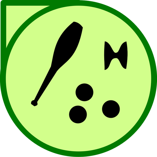 Vektor ilustrasi juggling peralatan ikon
