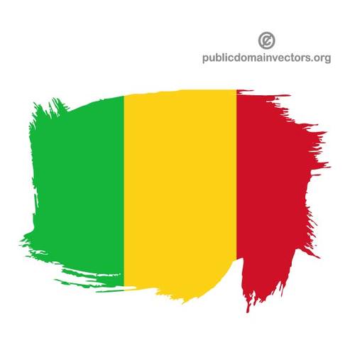 Malt Malis flagg pÃ¥ hvit overflate