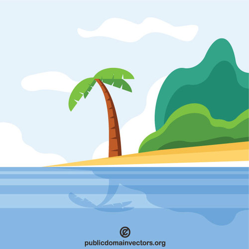 Palmiye aÄŸacÄ± ve deniz