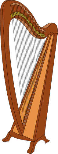Harfe-Vektor-illustration