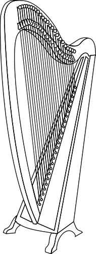 Vektor grafis dari harpa