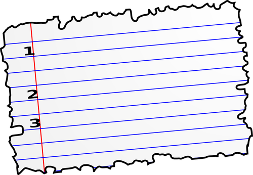 Papier blad vector afbeelding