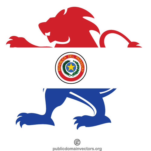 Paraguay-Flagge heraldischer LÃ¶we