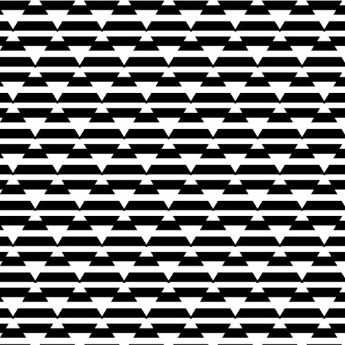 Monochrome geometric pattern
