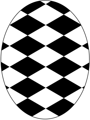 Black and white egg