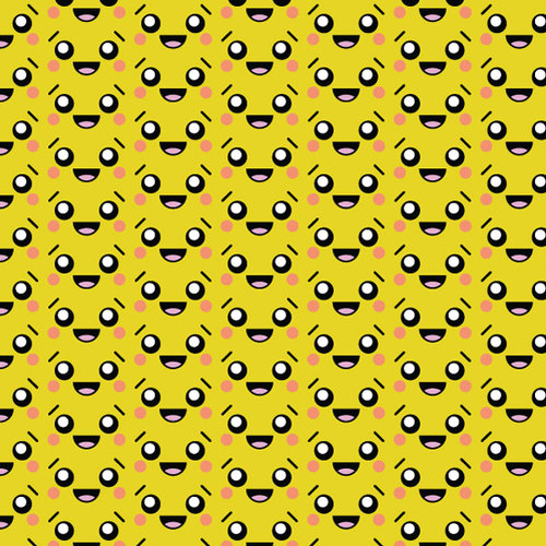 Smiling face pattern